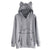 2018 Winter New Fashion Fat cat Printed Sweatshirt Women Long Sleeve Pockets Hooded Pullover Tracksuit Female Coat Tops WS&&D