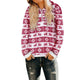 2018 Women Christmas Zipper Coat Sweatshirt Winter Warm Christmas Hoodies Fashion Female Snowflake Print Moletom Pullover WS&&D