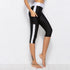 2018 Women Pants Compression Trousers Fitness Thin Short Leggings Summer Pants Side Pants Elastic Stretch Mid-Calf Leggings