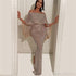 2019 Arabic Cap Sleeves Sequins Mermaid Evening Dresses Boat Neck  Split Floor Length Formal Party abiye gece elbisesi