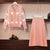 2019 Autumn Winter Womans V-necked Cardigan Knitted Coat + High-waisted Skirt Two Piece Girl Ladies Skirts Set Outfits