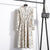 2019 Autumn Winter Women Corduroy Dresses Casual Long Sleeve High Elastic Waist Flower Print Party Dress Female Dress Vestidos