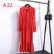2019 Autumn Women Dress For Ladies Long Sleeve Polka Dot Vintage Chiffon Shirt Dress Casual Black Red Floral Winter Midi Dress