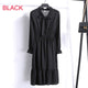 2019 Autumn Women Dress For Ladies Long Sleeve Polka Dot Vintage Chiffon Shirt Dress Casual Black Red Floral Winter Midi Dress