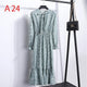2019 Autumn Women Dress For Ladies Long Sleeve Polka Dot Vintage Chiffon Shirt Dress Casual Black Red Floral Winter Midi Dress
