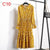 2019 Autumn Women Dress For Ladies Long Sleeve Polka Dot Vintage Chiffon Shirt Dress Casual Black Red Floral Winter Midi Dress