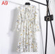 2019 Autumn Women Dress For Ladies Long Sleeve Polka Dot Vintage Chiffon Shirt Dress Casual Black Red Floral Winter Midi Dress