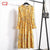 2019 Autumn Women Dress For Ladies Long Sleeve Polka Dot Vintage Chiffon Shirt Dress Casual Black Red Floral Winter Midi Dress