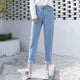 2019 Fashion Ripped Jeans Woman High Waist Boyfriend Jeans For Women Plus Size Blue Black White Denim Mom Jeans Pants Trousers