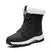 2019 Fashion Winter Shoes Woman Pink Leather Boots Women Platform Snow Boots  Lace Up Flat with Fur Warm Hot Sale Large Size