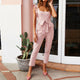 2019 Fashion Women Casual Sleeveless Jumpsuits Linen Shirred Frill Elegant Rompers Jumpsuits Long Harem Pants Holiday Overalls