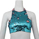 2019 Glitter Sequins Halter Crop Top Women Sexy Bandage Tank Tops Rave Festival Top Summer Beach Tops Party Clubwear Streetwear