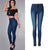2019 Jeans for Women mom Jeans High Waist Jeans Woman High Elastic plus size Stretch Jeans female washed denim skinny pencil pan