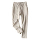 2019 Ladies Summer Casual Holiday Street Daily Trousers S-5XL Hot Womens Cotton Linen Drawstring Solid Harem Pants Five Color