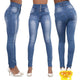 2019 New Arrival Wholesale Woman Denim Pencil Pants Stretch Jeans High Waist Pants Women High Waist Jeans