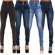 2019 New Arrival Wholesale Woman Denim Pencil Pants Stretch Jeans High Waist Pants Women High Waist Jeans