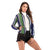 2019 New Autumn Vertical Stripes Zippers Jacket Women Long Sleeve Bomber Jackets Famale Short Biker Jackets Coat Outwear