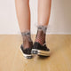 2019 New High Quality Casual Women Ruffle Fishnet Ankle High Mesh Lace Fish Net Short Funny Harajuku Thin Star Bow Kawaii Socks