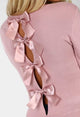 2019 New  Hollow Out Bowknot Sweet Peplum Blouse Round Neck Long Sleeve Ladies Shirts Blusas Feminina Ez*100262
