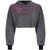 2019 New Hooded Hoodies Women Sexy Laser Jacket Sparkling Sweatshirt Long Sleeve Crop Tops Lady Loose Casual Tops