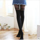 2019 New Hot Mini Women Girls Fashion Spring Summer Opaque Over Knee Thigh High Elastic Sexy Stockings Black/White Colors Tights