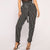 2019 New Striped OL chiffon high waist harem pants women stringyselvedge summer style casual pants female trousers