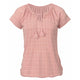2019 Popular Clothes Womens Boho Lace Up Short Sleeve Blouse Ladies Summer V Neck Tunic Blouse Tops Soild S-2XL Casual Street