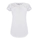 2019 Popular Shirt Womens Lace Short Sleeve Shirt Ladies Summer Casual Street Daily Crew Neck Tunic Tops Blouse Solid S-XL