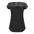 2019 Popular Shirt Womens Lace Short Sleeve Shirt Ladies Summer Casual Street Daily Crew Neck Tunic Tops Blouse Solid S-XL