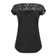 2019 Popular Shirt Womens Lace Short Sleeve Shirt Ladies Summer Casual Street Daily Crew Neck Tunic Tops Blouse Solid S-XL
