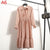 2019 Spring Dress Long Sleeve Office Polka Dot Vintage Dress Women Casual Red Floral Autumn Shirt Chiffon Midi Dress For Ladies