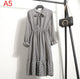 2019 Spring Dress Long Sleeve Office Polka Dot Vintage Dress Women Casual Red Floral Autumn Shirt Chiffon Midi Dress For Ladies