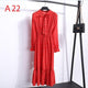 2019 Spring Dress Long Sleeve Office Polka Dot Vintage Dress Women Casual Red Floral Autumn Shirt Chiffon Midi Dress For Ladies