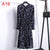 2019 Spring Dress Long Sleeve Office Polka Dot Vintage Dress Women Casual Red Floral Autumn Shirt Chiffon Midi Dress For Ladies