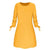 2019 Spring New Fashion Solid Color Dress Casual O-Neck Loose Dresses 3/4 Sleeve Bow Elegant Beach Female Vestidos Plus Size