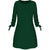 2019 Spring New Fashion Solid Color Dress Casual O-Neck Loose Dresses 3/4 Sleeve Bow Elegant Beach Female Vestidos Plus Size