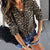 2019 Spring Women Elegant Fashion Loose Holiday Party Blouse Ladies Long Sleeve Leopard Print Casual Shirt Top