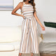 2019 Summer Lady Sleeveless Jumpsuits Sexy High Waist Sashes Women Casual Wide Leg Rompers Ladies Jumpsuits With Beach Overalls