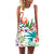 2019 Summer Mini Dress Women Cow Letter Print Sundress Clothing Sleeveless Boho Short Beach Dress Casual Shift Dresses Vestido