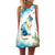 2019 Summer Mini Dress Women Cow Letter Print Sundress Clothing Sleeveless Boho Short Beach Dress Casual Shift Dresses Vestido