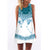 2019 Summer Mini Dress Women Cow Letter Print Sundress Clothing Sleeveless Boho Short Beach Dress Casual Shift Dresses Vestido