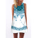 2019 Summer Mini Dress Women Cow Letter Print Sundress Clothing Sleeveless Boho Short Beach Dress Casual Shift Dresses Vestido