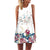 2019 Summer Mini Dress Women Cow Letter Print Sundress Clothing Sleeveless Boho Short Beach Dress Casual Shift Dresses Vestido