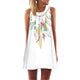 2019 Summer Mini Dress Women Cow Letter Print Sundress Clothing Sleeveless Boho Short Beach Dress Casual Shift Dresses Vestido