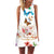 2019 Summer Mini Dress Women Cow Letter Print Sundress Clothing Sleeveless Boho Short Beach Dress Casual Shift Dresses Vestido