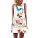 2019 Summer Mini Dress Women Cow Letter Print Sundress Clothing Sleeveless Boho Short Beach Dress Casual Shift Dresses Vestido