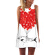 2019 Summer Mini Dress Women Cow Letter Print Sundress Clothing Sleeveless Boho Short Beach Dress Casual Shift Dresses Vestido