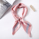 2019 Summer New Square Silk Feel Satin Scarf Women Skinny Retro Head Neck Small Vintage Hair Tie Band Love Pattern Gift For Girl