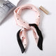 2019 Summer New Square Silk Feel Satin Scarf Women Skinny Retro Head Neck Small Vintage Hair Tie Band Love Pattern Gift For Girl