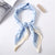 2019 Summer New Square Silk Feel Satin Scarf Women Skinny Retro Head Neck Small Vintage Hair Tie Band Love Pattern Gift For Girl